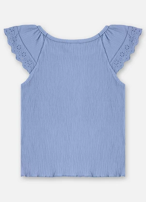 Up Baby - Blusa Infantil Algodão Texturizado Azul - UP BABY
