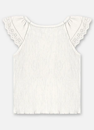 Up Baby - Blusa Infantil Algodão Texturizado Bege - UP BABY