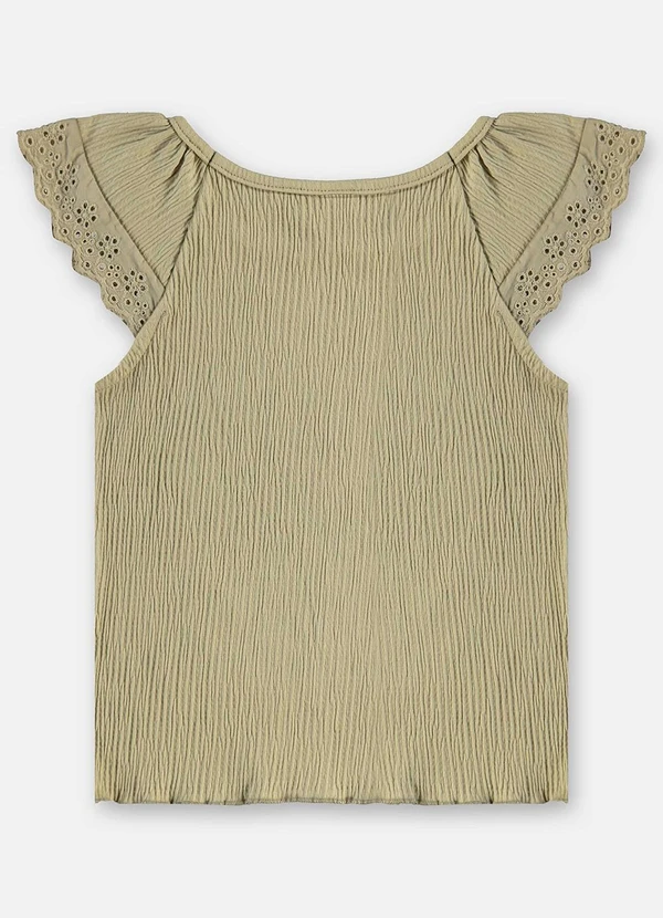 Up Baby - Blusa Infantil Algodão Texturizado Verde 2