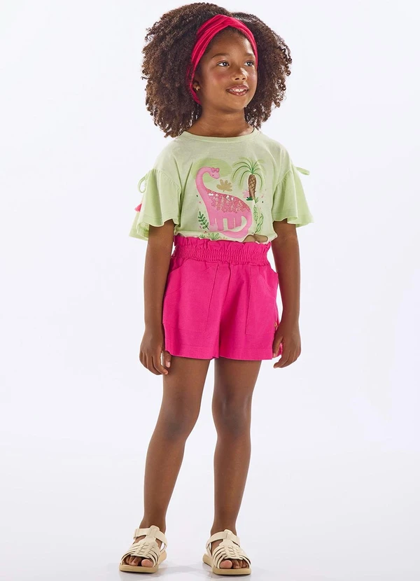 Up Baby - Blusa Infantil Algodão Verde 2