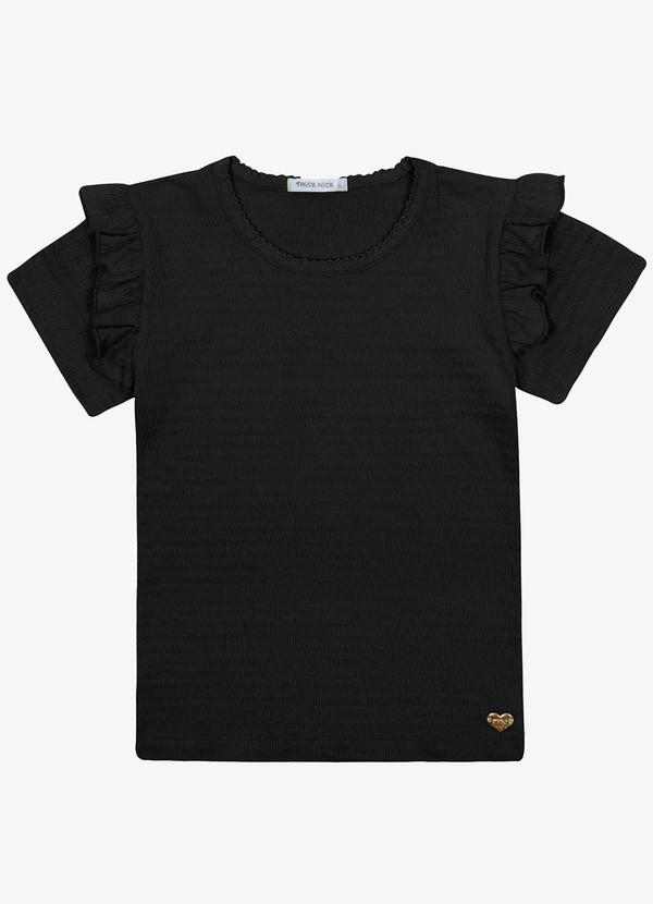 Trick Nick - Blusa Infantil Anarruga Preto