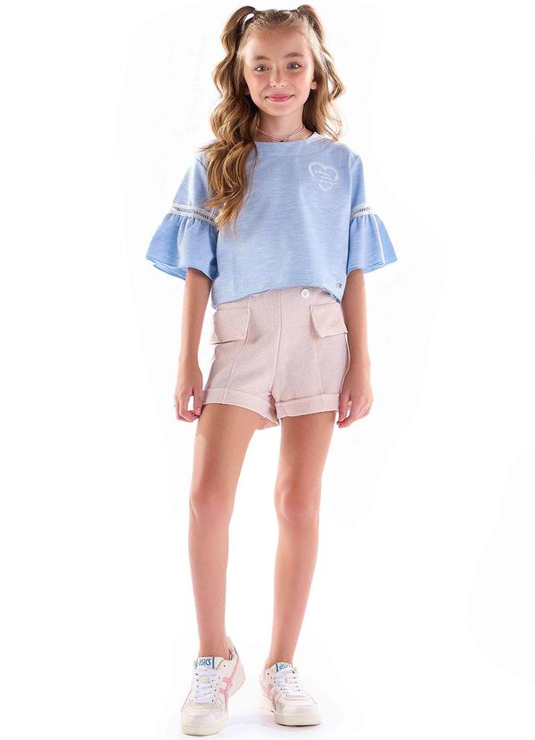Kiki - Blusa Infantil Azul