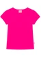 Duduka - Blusa Básica com Etiqueta Lateral Verde - variação: Rosa