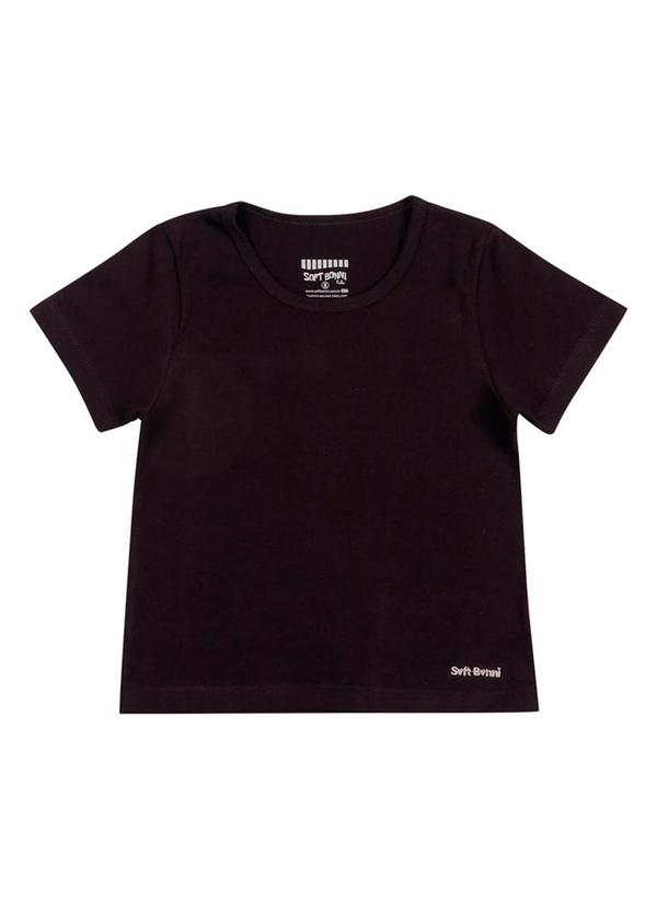 Soft Bonni - Blusa Infantil Básica Cotton Preto