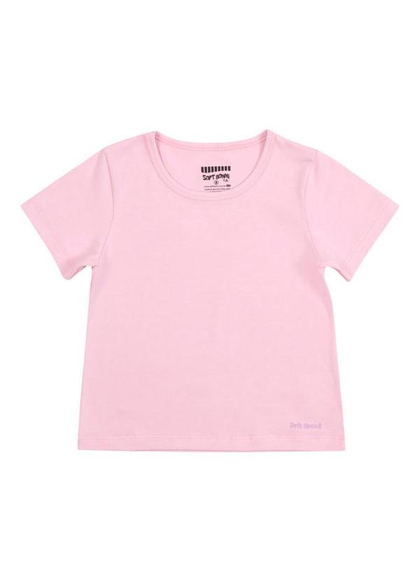Soft Bonni - Blusa Infantil Básica Cotton Rosa