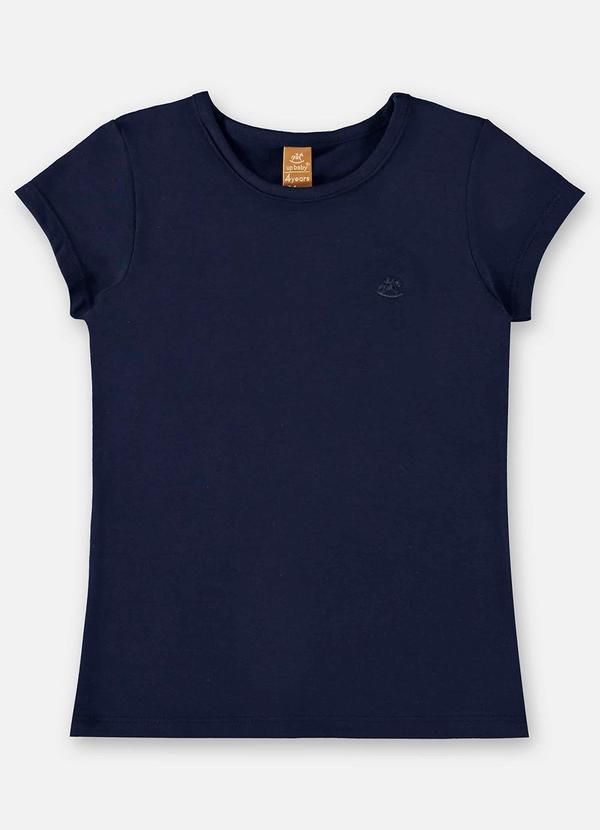 Up Baby - Blusa Infantil Básica em Cotton Azul
