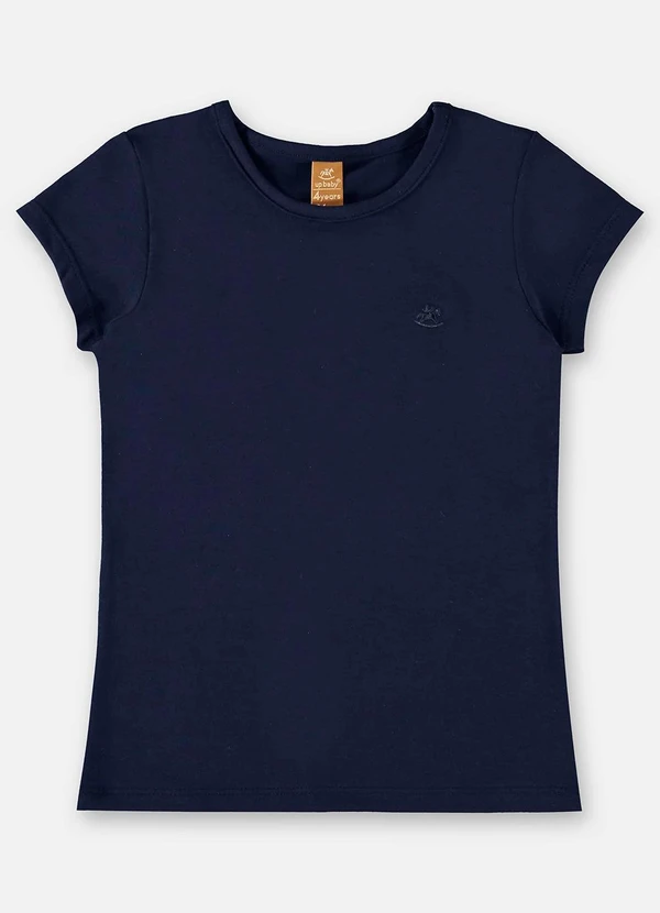 Up Baby - Blusa Infantil Básica em Cotton Azul