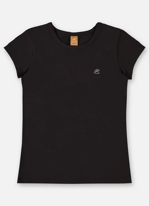 Up Baby - Blusa Infantil Básica em Cotton Preto - UP BABY