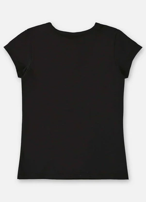 Up Baby - Blusa Infantil Básica em Cotton Preto - UP BABY