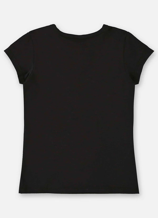 Up Baby - Blusa Infantil Básica em Cotton Preto 2