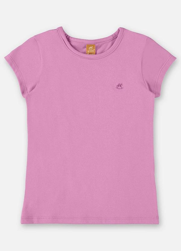Up Baby - Blusa Infantil Básica em Cotton Roxo