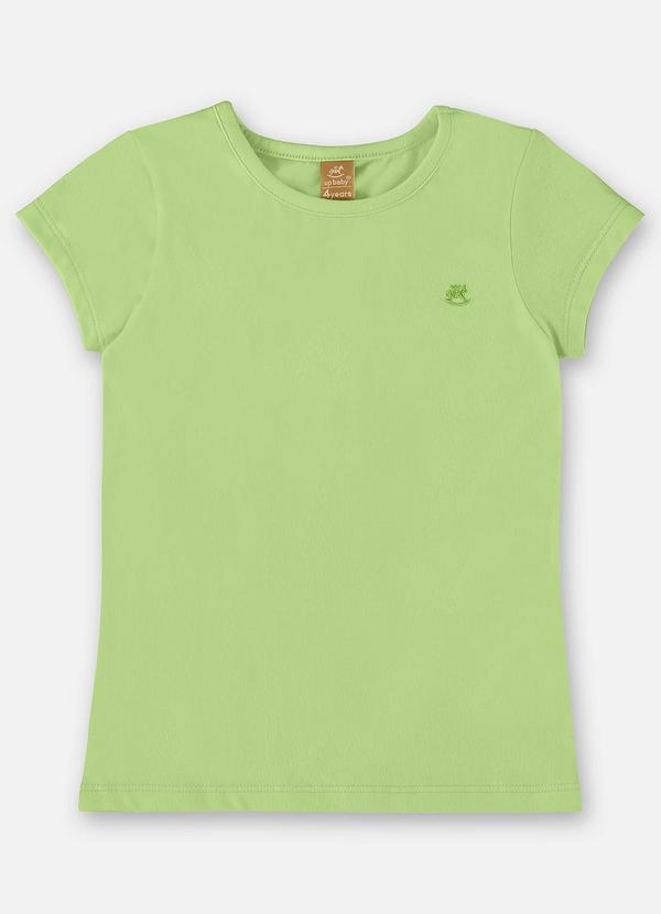 Up Baby - Blusa Infantil Básica em Cotton Verde