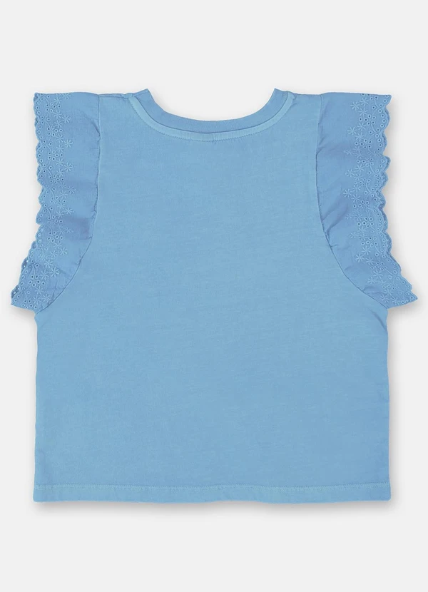 Up Baby - Blusa Infantil Básica em Meia Malha Azul 2