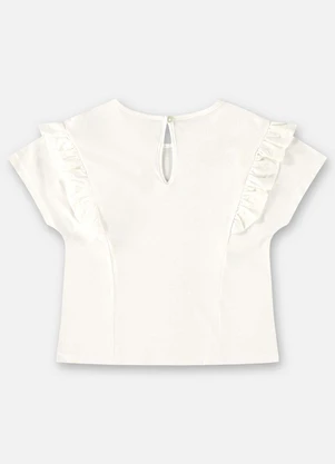 Up Baby - Blusa Infantil Básica em Meia Malha Bege - UP BABY