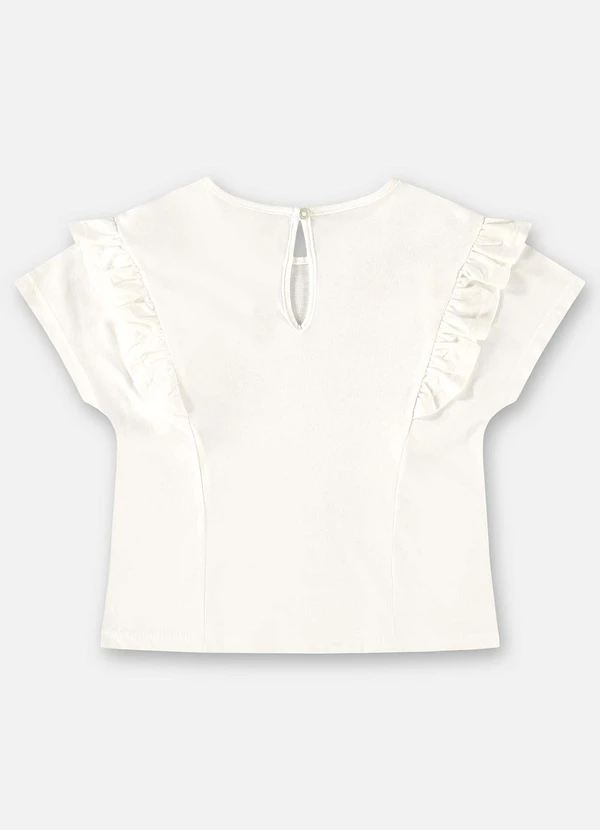 Up Baby - Blusa Infantil Básica em Meia Malha Bege 2