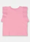 Up Baby - Blusa Infantil Básica Meia Malha Amarelo - variação: Rosa