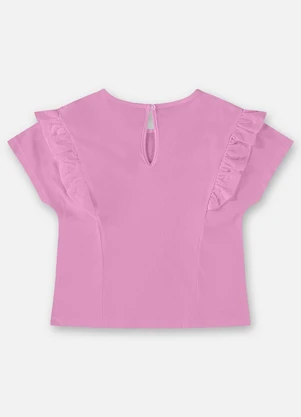 Up Baby - Blusa Infantil Básica em Meia Malha Roxo - UP BABY