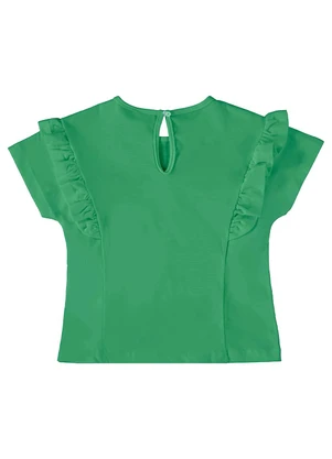 Up Baby - Blusa Infantil Básica em Meia Malha Verde - UP BABY