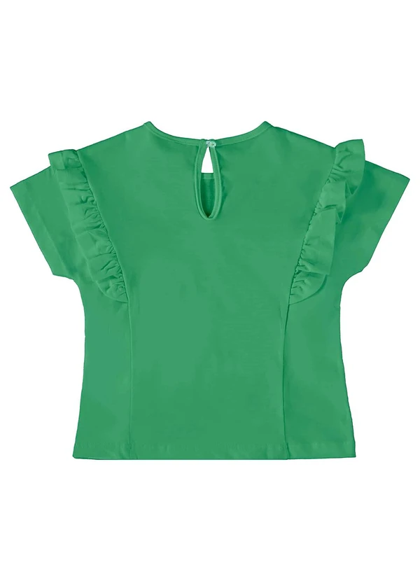Up Baby - Blusa Infantil Básica em Meia Malha Verde 2
