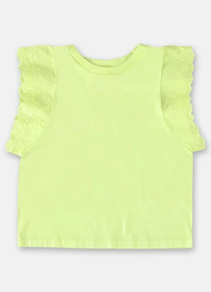 Up Baby - Blusa Infantil Básica Meia Malha Amarelo - UP BABY