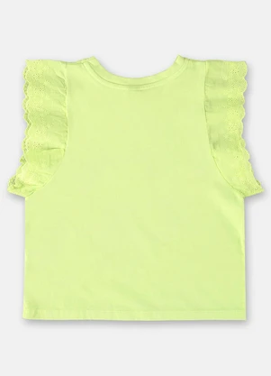 Up Baby - Blusa Infantil Básica Meia Malha Amarelo - UP BABY
