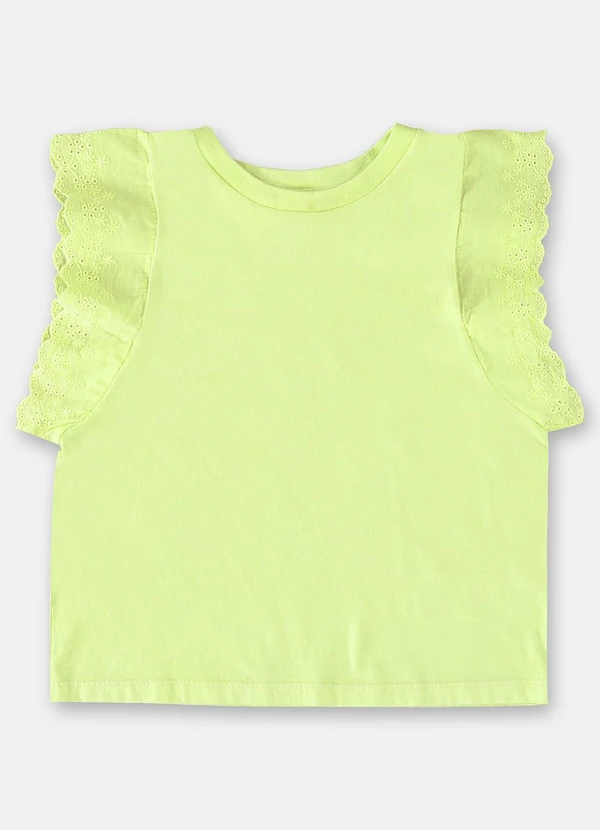 Up Baby - Blusa Infantil Básica Meia Malha Amarelo 1