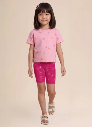 Brandili - Blusa Infantil Borboleta Rosa - BRANDILI