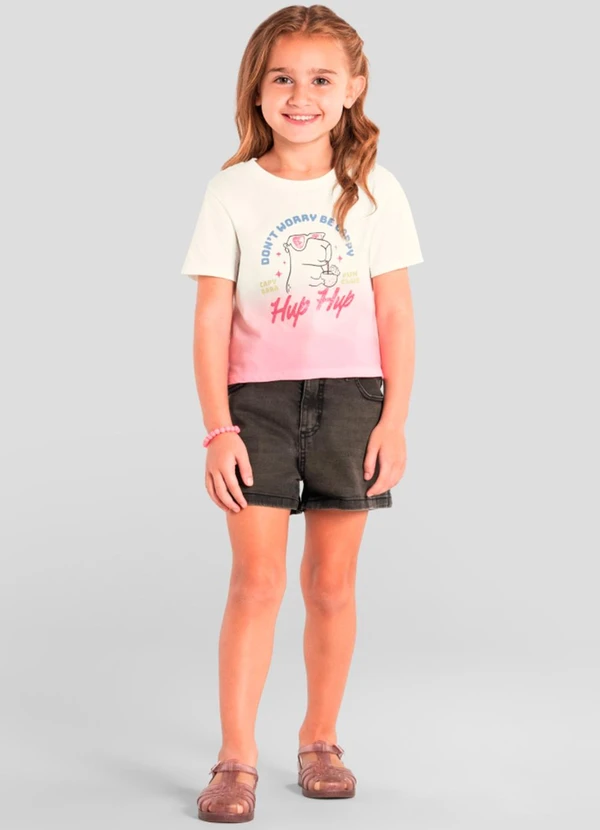 Brandili - Blusa Infantil Brilhante de Capivara Bege 3