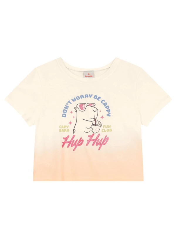 Brandili - Blusa Infantil Brilhante de Capivara Bege 5