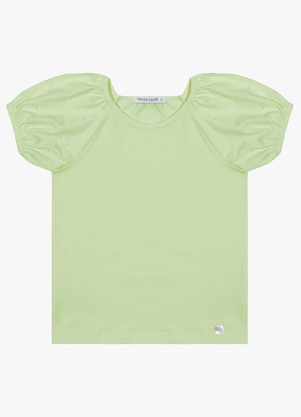 Trick Nick - Blusa Infantil com Pérolas Verde