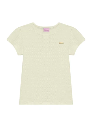Duduka - Blusa Infantil com Plaquinha   Bege - DUDUKA