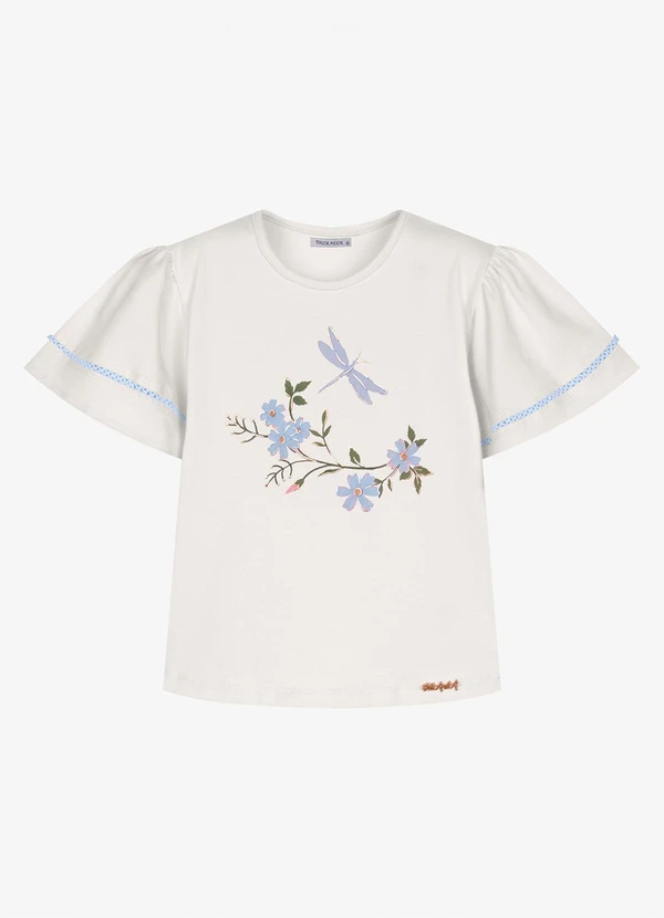 Trick Nick - Blusa Infantil Cotton com EstampaBege
