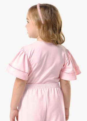 Trick Nick - Blusa Infantil Cotton com EstampaRosa - TRICK NICK