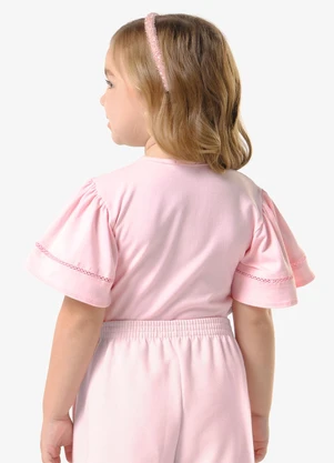 Trick Nick - Blusa Infantil Cotton com EstampaRosa - TRICK NICK