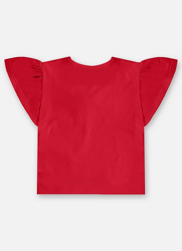 Up Baby - Blusa Infantil Cotton com Laço Vermelho 4