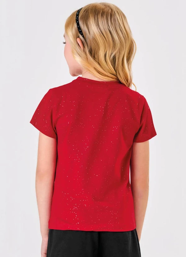 Trick Nick - Blusa Infantil Cotton Glitter Vermelho 2