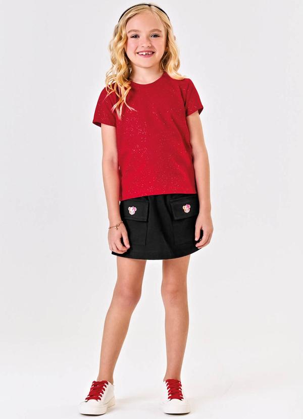 Trick Nick - Blusa Infantil Cotton Glitter Vermelho 3