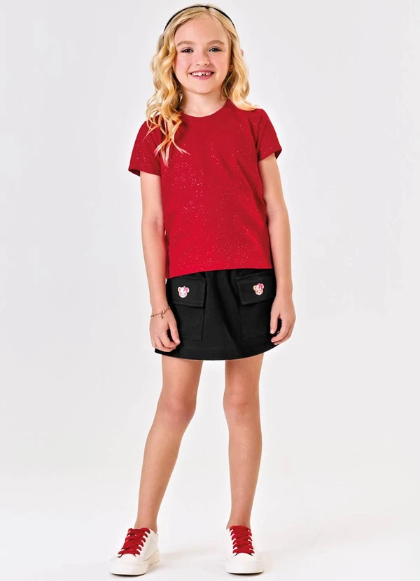 Trick Nick - Blusa Infantil Cotton Glitter Vermelho 3