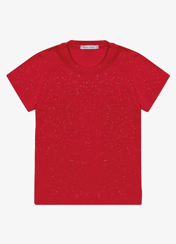 Trick Nick - Blusa Infantil Cotton Glitter Vermelho 5