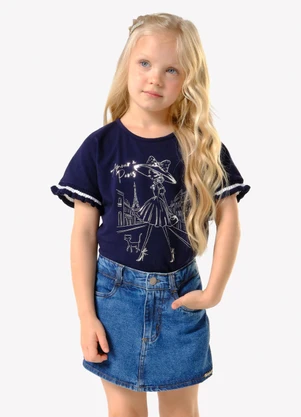 Trick Nick - Blusa Infantil Cotton Leve com Estampa Azul - TRICK NICK