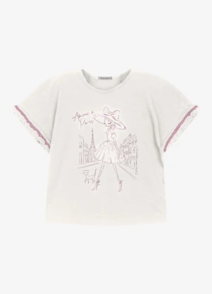 Trick Nick - Blusa Infantil Cotton Leve com Estampa Bege - TRICK NICK