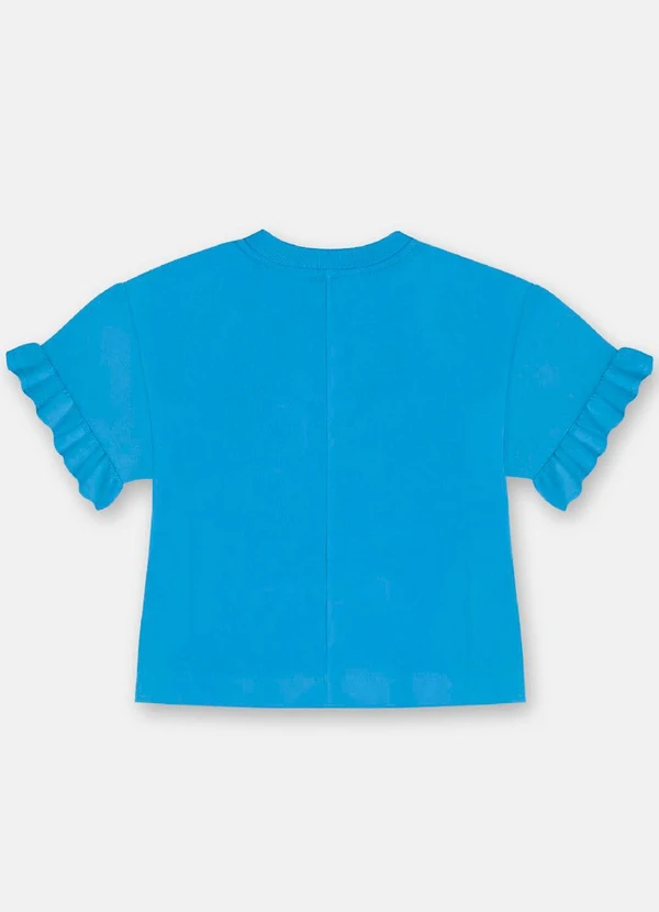 Up Baby - Blusa Infantil em Algodão Azul 4