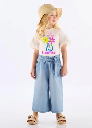 Up Baby - Blusa Infantil em Algodão Branco - UP BABY