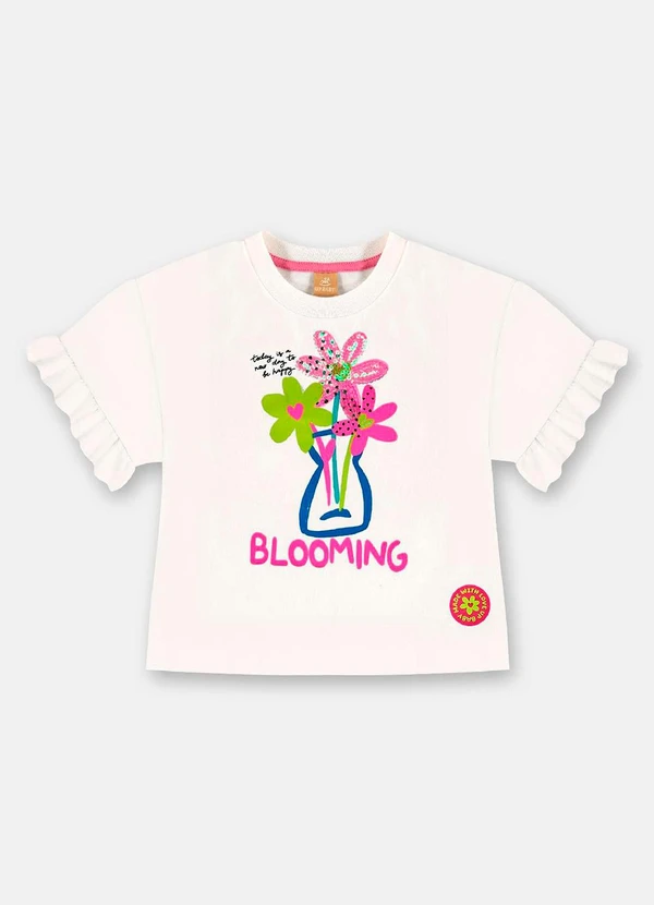 Up Baby - Blusa Infantil em Algodão Branco 3