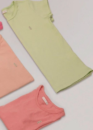Bugbee - Blusa Infantil em Cotton Rosa - BUGBEE