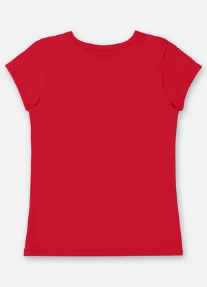 Up Baby - Blusa Infantil em Cotton Vermelho - UP BABY