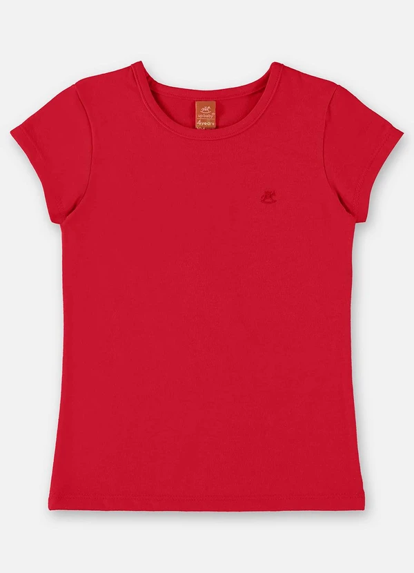 Up Baby - Blusa Infantil em Cotton Vermelho