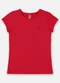 Up Baby - Blusa Infantil Básica em Cotton Rosa - variação: Vermelho