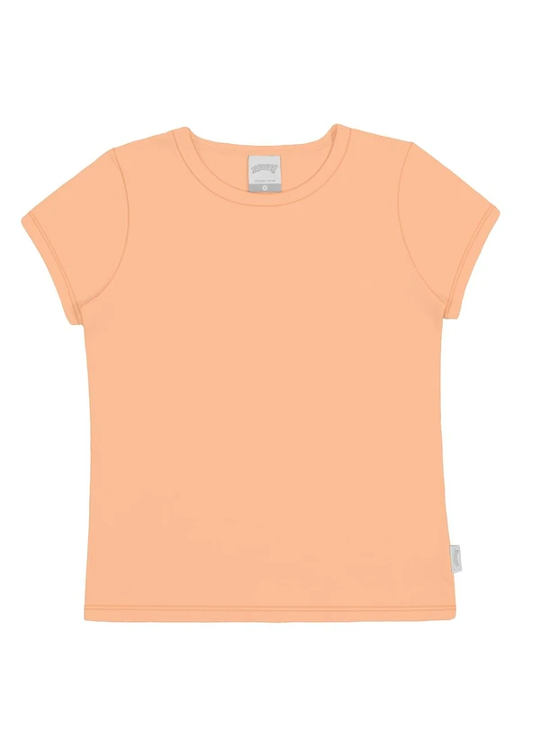 Alakazoo - Blusa Infantil em Malha Cotton Básica Laranja 6