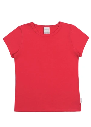 Alakazoo - Blusa Infantil em Malha Cotton Básica Laranja - ALAKAZOO